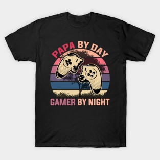 Papa By Day Gamer By Night T-Shirt